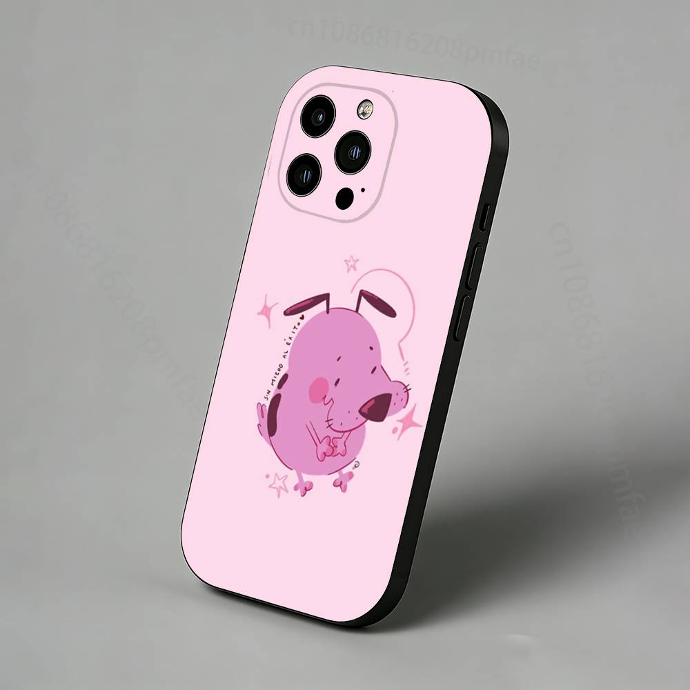 Courage the Cowardly Dog iPhone Case For 17,16,15,14,13,12,11 Pro,Max,Plus,X,XS,XR,SE,Mini Back Protector Cover