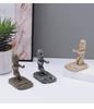 Desktop Mini Kung Fu Moai Phone Stand: Quirky Stone Statue for Office or Lazy Stand Use