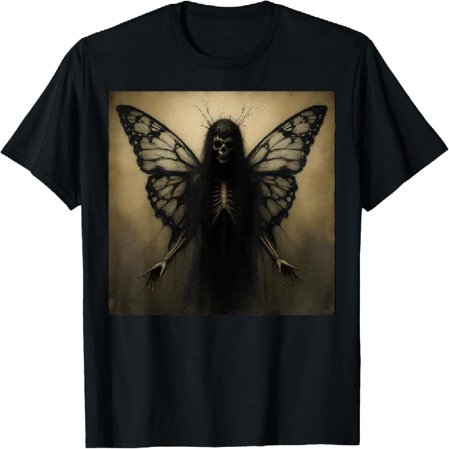 Эфирная фея готика темное искусство эстетика гранж хоррор футболка S