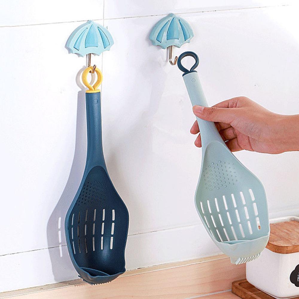 

Многофункциональный сливной совок с длинной ручкой и шумовкой Creative Kitchenware Home розовый