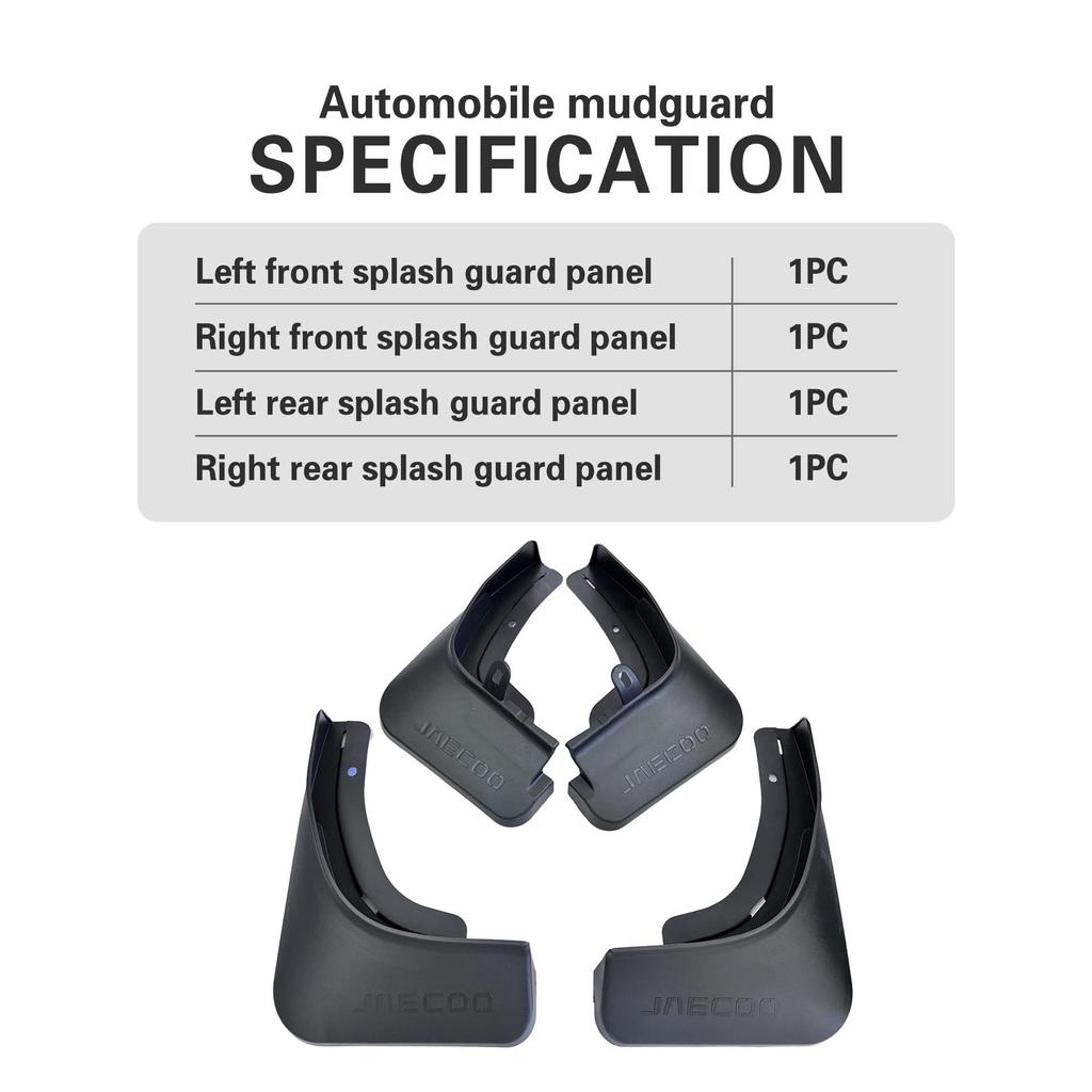 2024 Mudguards for Chery J7 and JAECOO 7: Cross-Border Car Tire Protection
