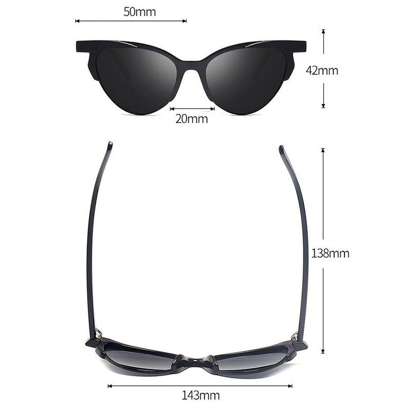Sophisticated Women Fashion Retro Cat Eye Triangle Sunglasses Colorful Eyewear Glasses
