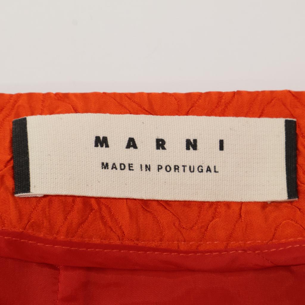 Marni Orange Embossed Cupra Skirt Skirt 42 OrangeUsed
