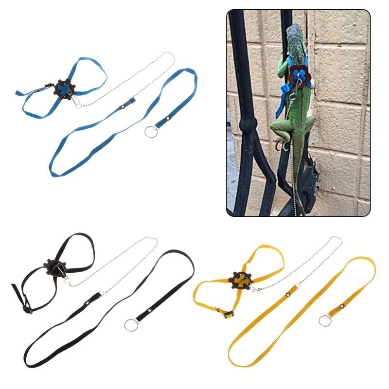 Pet Harness Reptile Leash Turtle Lizard Adjustable Outdoor Training Soft Strap Tortoise Reptile Adjustable Leashes