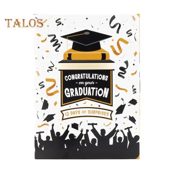 

Подарочные коробки на выпускной своими руками 12 пустых кубиков Персонализированные подарки для семьи, друзей Гофрированная картонная коробка для различных угощений, закусок, ювелирных изделий A