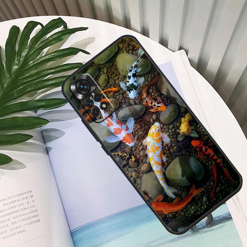 Koi Fish Carp Funda For Xiaomi Redmi Note 14 13 10 11 12 15 Pro Plus Case For Redmi 15C 14C 10C 12C 13C 15