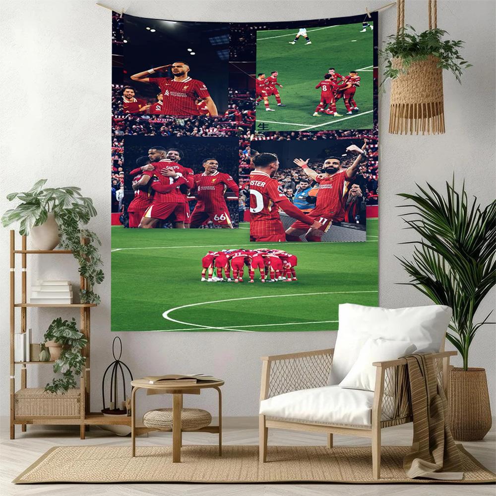 Liverpool Football Club Wall Decor Tapestry Art For Pet Memorial Birthdaywedding Party Backdrop Family Gift