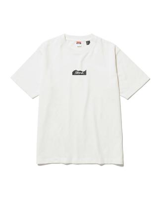 Unisex Öko-Hybrid MT Logo T-Shirt ECO HYBRID MT LOGO TEE N1KZ WHT WHT Kurzarm [NANGA] T-Shirt