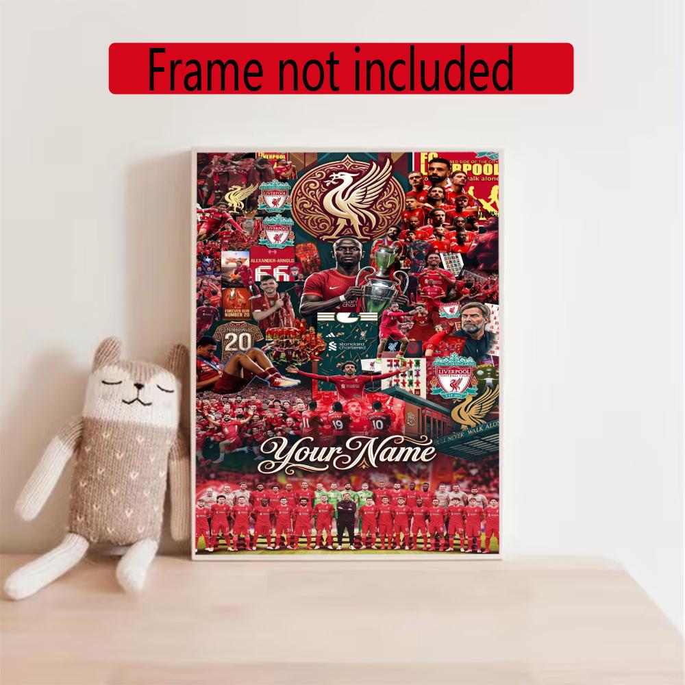 Liverpool Team Personalized Text Diamond Painting Round Diamond Mosaic Rhinestones Diamond Embroidery Craft Kit Wall Decor Without Frame