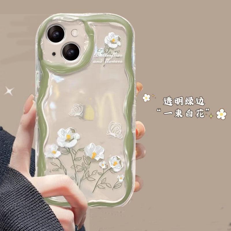 Case For Samsung Galaxy S24 Ultra S23 Plus A55 A35 A54 A24 A14 A25 A15 A34 A53 A33 A73 A50 A30 M54 S20 S21 FE Cover Flower Soft