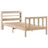 VidaXL Cadre de lit avec tête de lit 90x200 cm bois de pin massif, lit, mobilier de chambre à coucher, lit en bois, lit 3306574