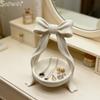Bow Shaped Jewelry Storage Tray 3D Design for Rings Earrings Decorative Organizer for Living Room Bedroom Tabletop