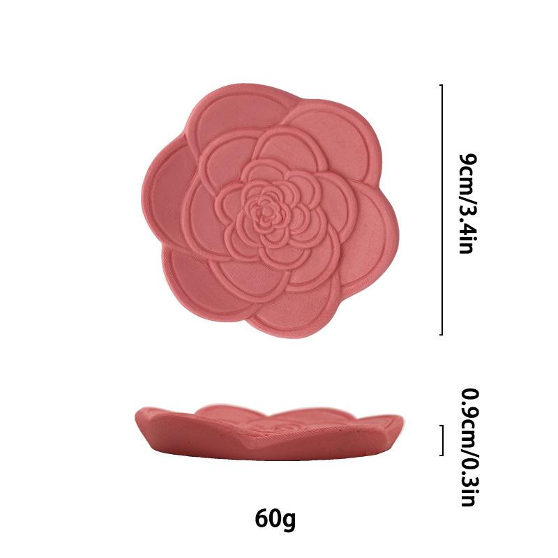 Creative Embossed Flower Shaped Resin Tray Jewelry Dish for Elegant Women Rings Earrings Necklace Bracelet Storage Trinket Dish