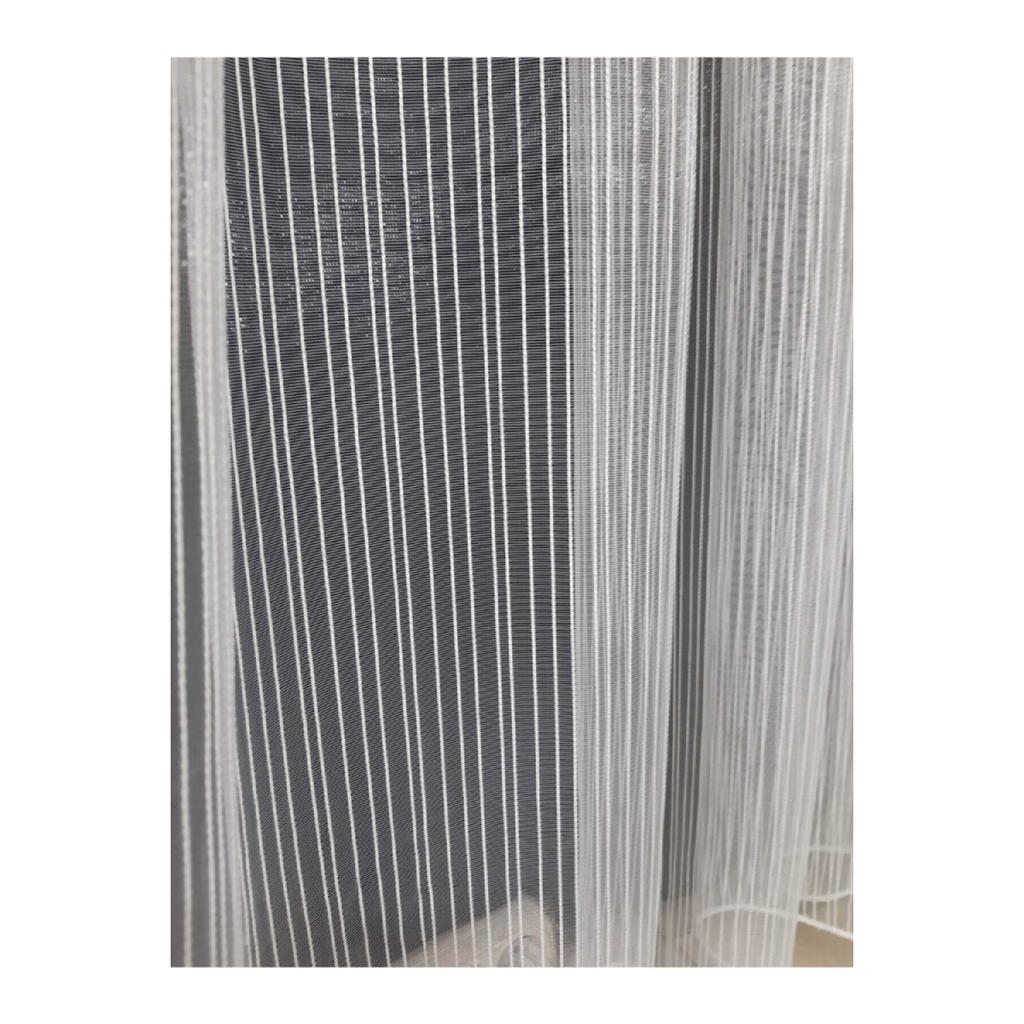 Flat Striped 1/3 Frequent Battery Tulle Curtain