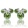 Disney Minnie Mouse Birthstone Stud Earrings Minnie Mouse Earrings Birthstone Jewelry Disney Crystal Women's - - - Jewelry, Brass,
