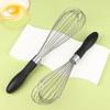 Heavy Gauges Nonrust Steel Hand Whisks Quick Mixing Baking Accessory With Comfortable Grip Handle Eggs Beater