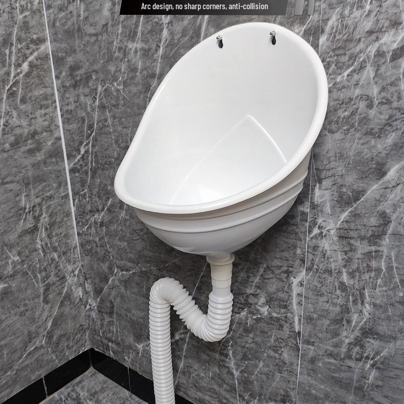 Wall-Mounted Children's Plastic Urinal - Simple Flushless Design