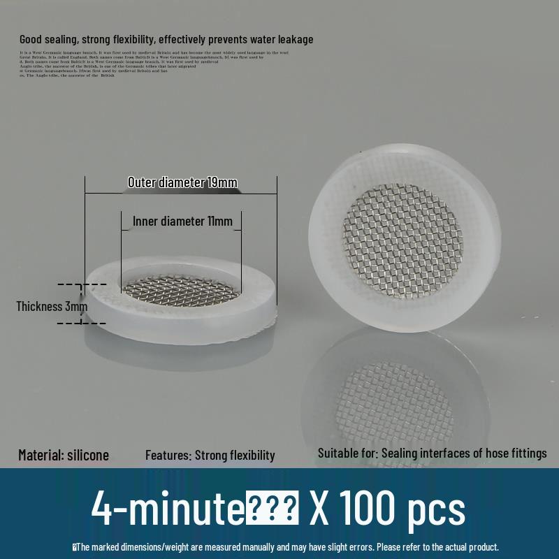 Silicone Rubber Gasket for Water Heater Inlet Pipe: Flat Washer & Corrugated Pad