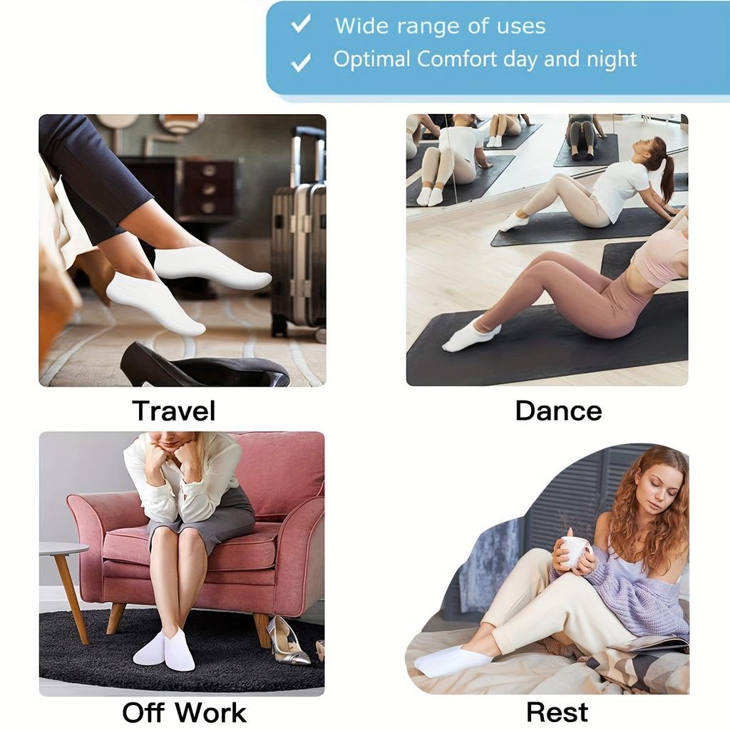 2pcs Moisturizing Socks Overnight, Spa Socks for Dry Feet, Moisture Enhancing Socks, Cosmetic Moisturizing Socks for Women And Men
