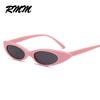 European Unisex retro small elliptical Sunglasses small frame Cat Eye Sunglasses men and women's glasses