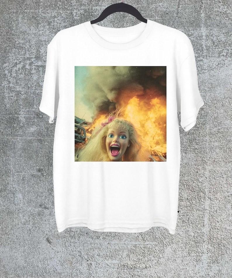 Funny Distressed Doll Face Meme Shirt Gift For WomanAbsurd Doll Full Size S3XL Unisex T-Shirt S