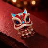 Elegant Chinese Lion Brooch: High-End Women's Festive Niche Design Accessory for New Year Celebrations
