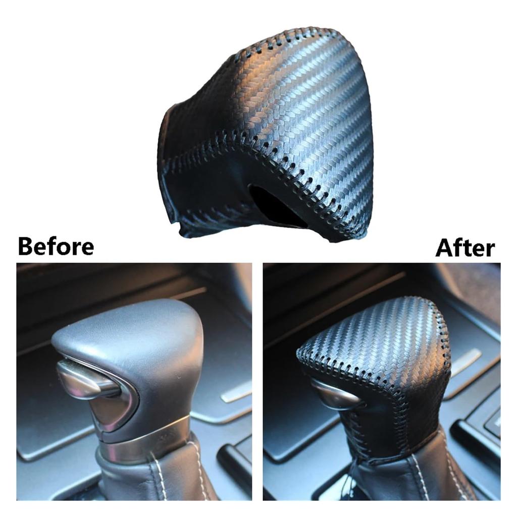 GYUYT Gear Shift Knob Cover Trim, Lexus UX250h UX200 ES350 2019-2023 Car Accessories PU