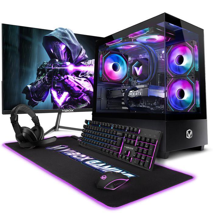 Vibox III-454 PC Gamer • Pantalla de 23" • Intel i7 12700KF • RTX 5060 Ti • 16 GB RAM • 1 TB SSD • Windows 11 • WiFi 6 + Bluetooth 5.4