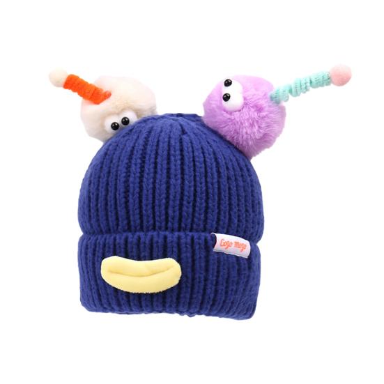 Sausage Mouth Knitting Hat Cartoon Plush Doll Decor Warm Cozy Plush Doll Hat Cold Weather Winter Headwear