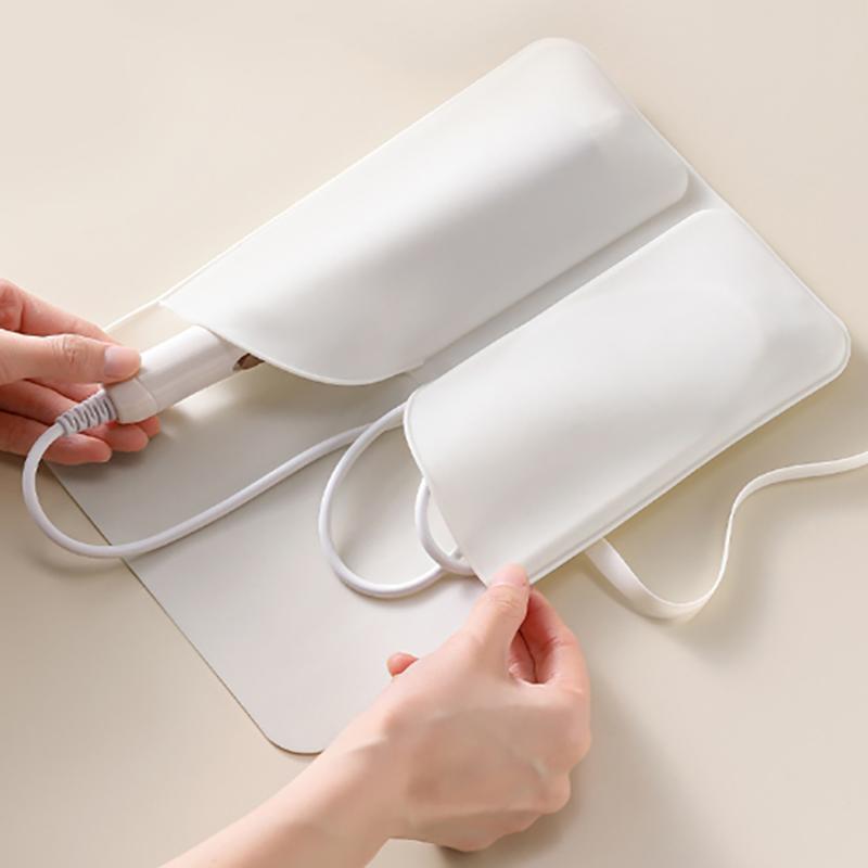 Haarwerkzeuge Lockeneisen Glätteisen Haartrockner Reisetasche und Hitzebeständige Matte 2-in-1 Organizer Haar-Reiseetui