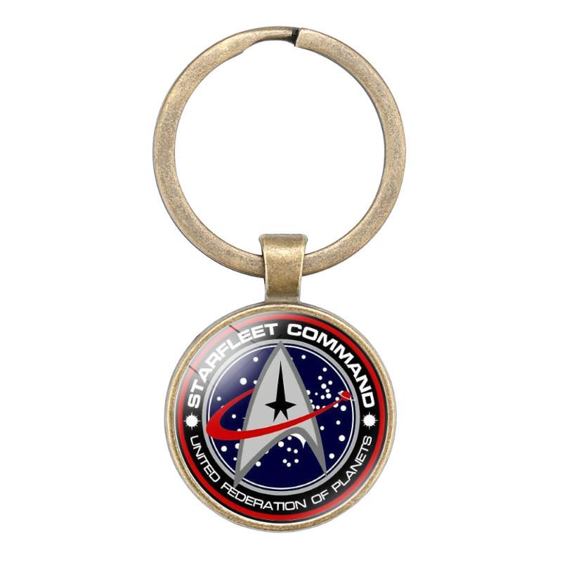 Nasa Logo Enkelzijdige Edelsteen Sleutelhanger Cartoonstijl Gemengd Materiaal Sleutelhanger