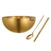 Stainless Steel Golden Rice Bowl Set