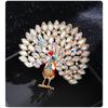 Peacock Brooch for Women, European and American Fashion, Clothing Accessories, Vintage Animal High-end Chest Flower