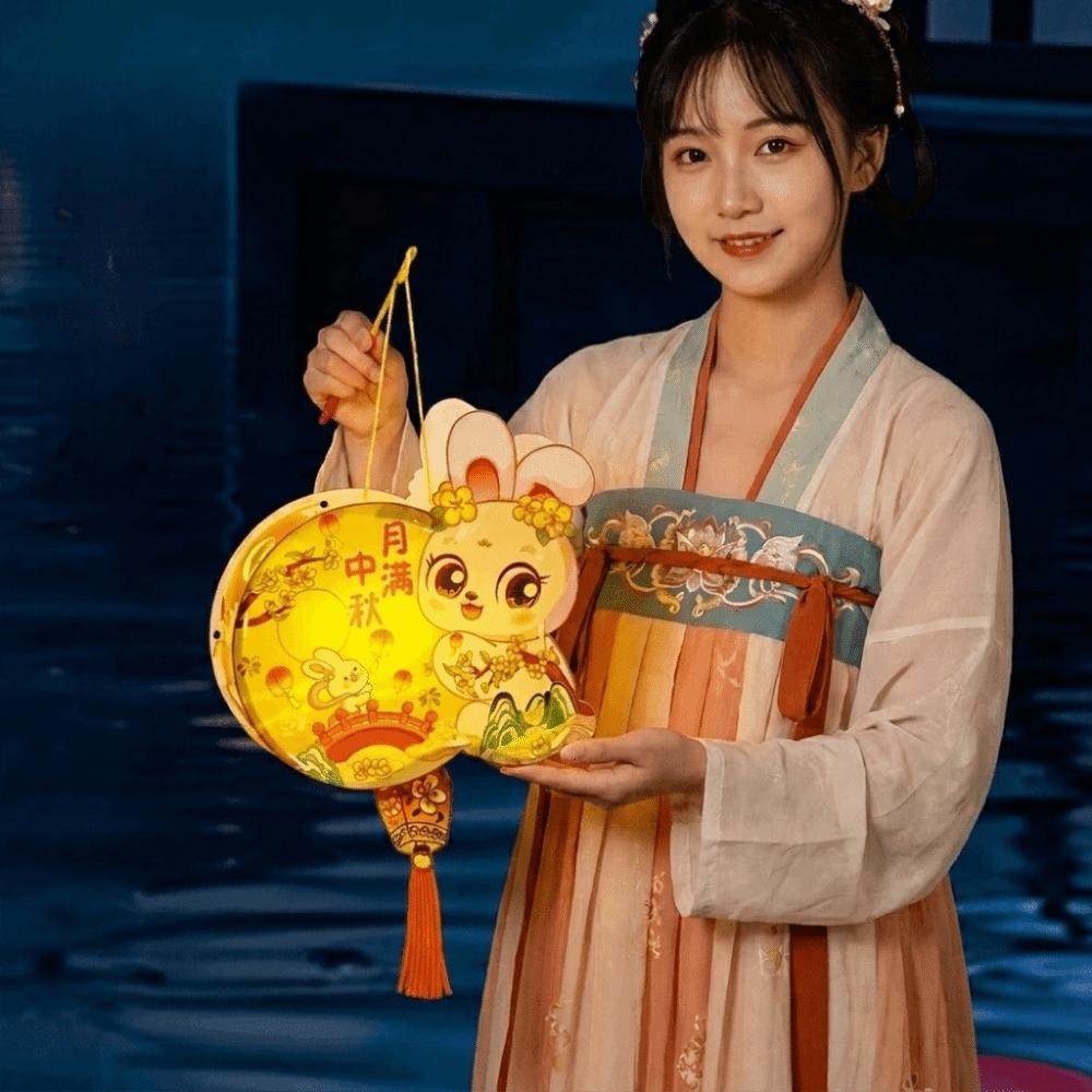 Glowing Mid-Autumn Festival Lantern Luminous Lantern DIY Material Package  Party Decoration
