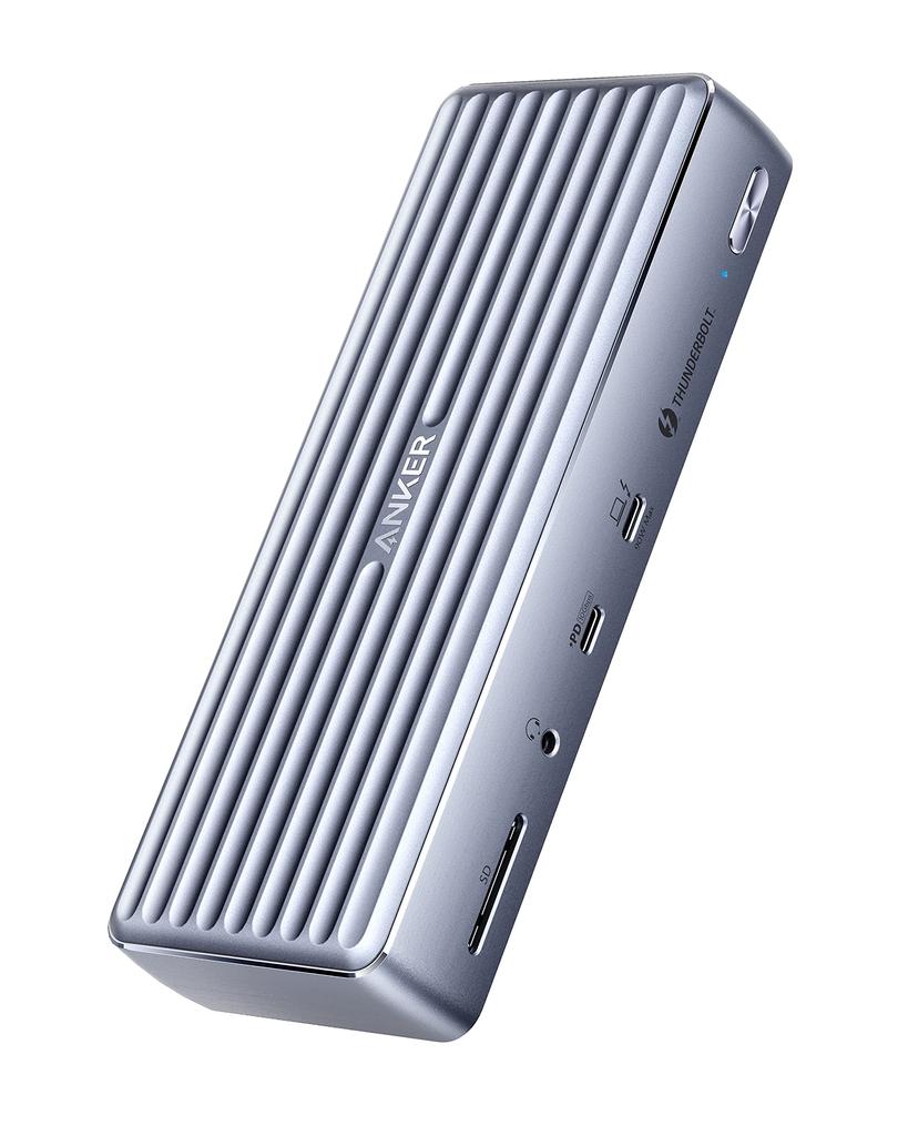 Anker PowerExpand Elite Thunderbolt 4 Dock Docking Station 8K 90W Output USB PD Compatible 4K HDMI Port Gen2 1Gbps Ethernet Audio Jack Port SD Card
