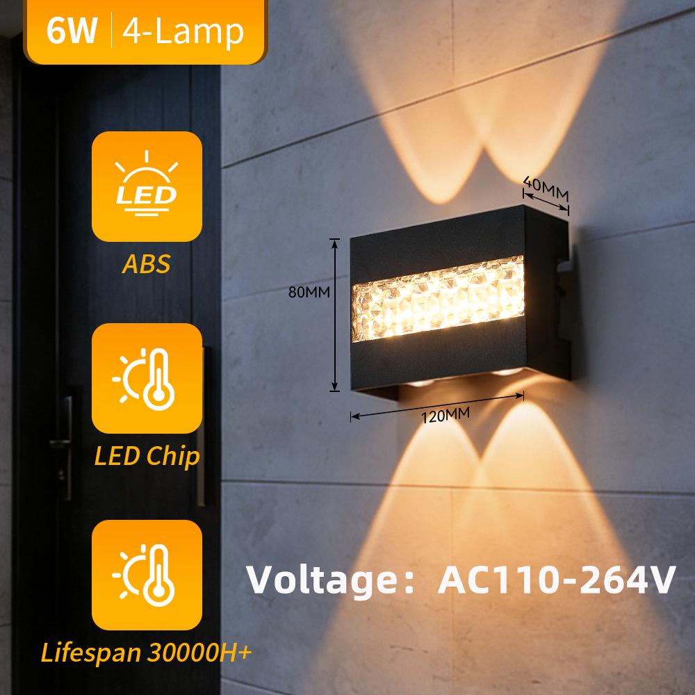 Minimalist Outdoor LED Wall Lamp for Hallways, Bedrooms, and Living Rooms