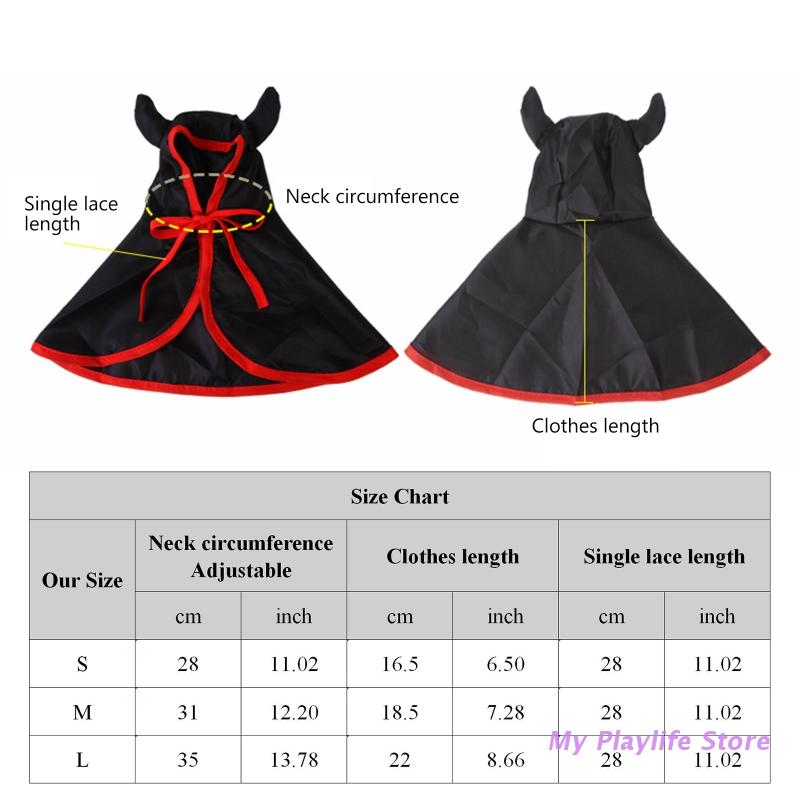 Halloween Pet Costume Funny Vampire Cloth Party Cosplay Dress Cosplay Supplies Black Red Vampire Party Costume Dog Accessories