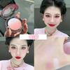 1Pc Peach Pink Blusher Matte Cheek Tint Blush Makeup Lasting Brighten Facial Smooth Rouge Powder Cosmetics