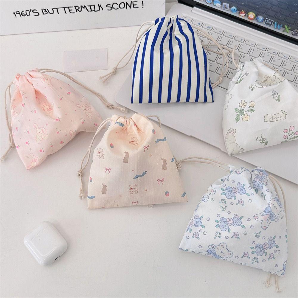 3Pcs/set Kawaii Cartoon Cosmetic Bag Large Capacity Small Item Pouch Portable Toiletry Bags  Girls