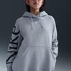 Nike Phnx Flc Os Hdy Logo Loose Warm Hoodie Women Hoodies Gray FQ7043-063