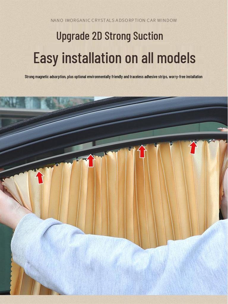 Car Curtain Sunshade for Geely Models: Boyue, Emgrand GL, Vision GS, Haoyue, Xingrui, Bin Yue, Xingyue L, Borui.