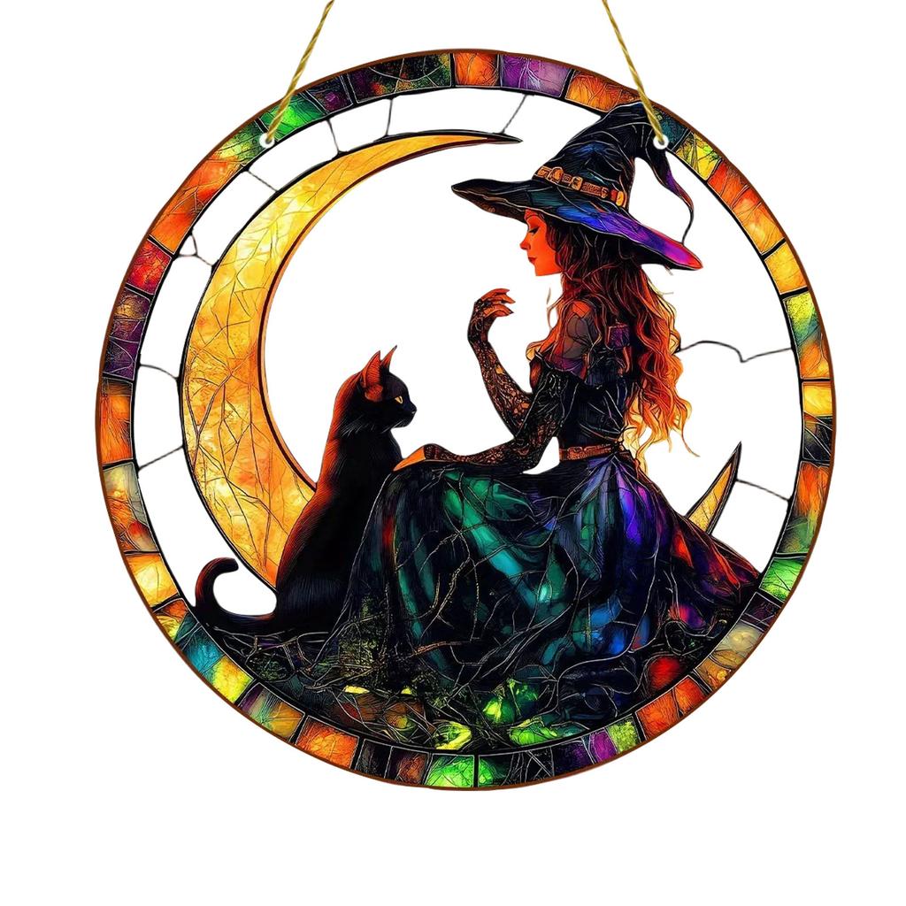 2D Flat Acrylic,Decorative Light Catcher Window Pendant Gift, Interesting Home Decoration Lighting Pendant