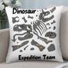 Federa per Cuscino Dinosauro Peluche Corto Stampa Double-sided Quadrata Copricuscini Decorazione Cuscino Divano Casa