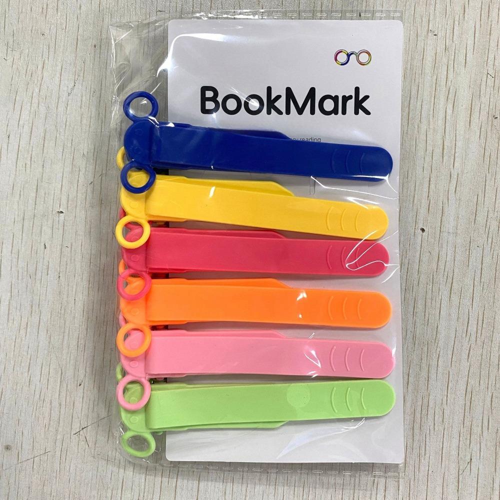 New Silicone Bookmark Clip Cute Elephant Automatically Follows Notebook Page Divider with Pen Holder Page Flipping for School