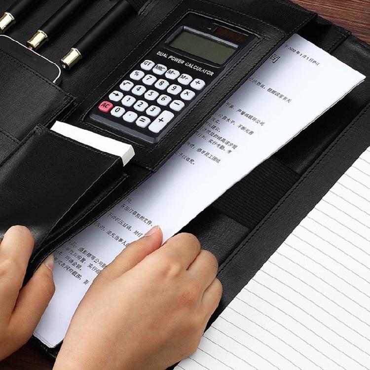 Professional Budget Planner Cover Budget Management Tool A4 Zippered Closure Design Organizers PU Leather Materials