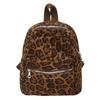 Schoolbag Leopard Print Women's Backpack 1011 Spring New Versatile Student Schoolbag Large Capacity Mini Outdoor Travel Backpack