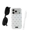 Round Edge Double Layer Polka Dot Anti-Drop Case for iPhone 15/17/16 Pro Max