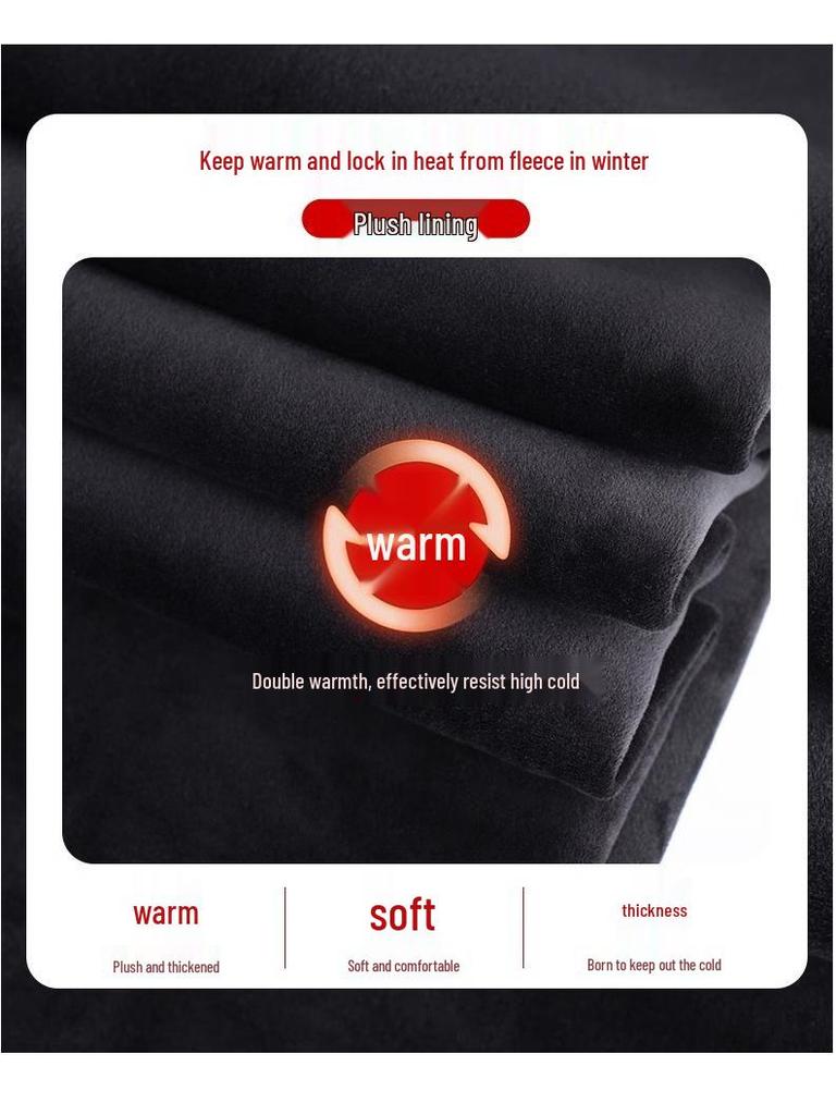 150 Korean-Style Fluffy Plaid Pants for Petite Women - Autumn/Winter High-Waist, Floor-Length, Casual Drape