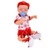 Reborn Infant Doll 18 Inch Newborn Baby Doll with Clothes Feeding Bottle Gift Collection for