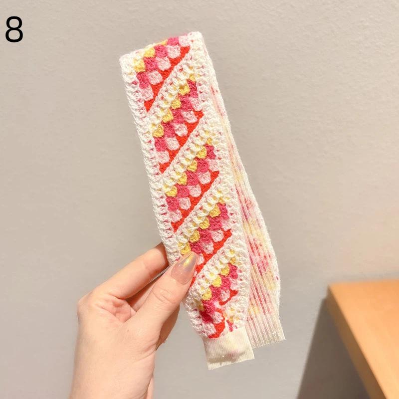 Soft and Comfortable Vintage Knitted Hair Hoops for Girls Daily Accessories